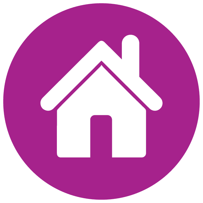 home icon in purple